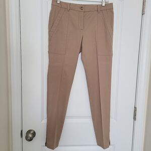 Dolce & Gabbana Skinny Fit Khaki Pants With Ankle Zips Size 42